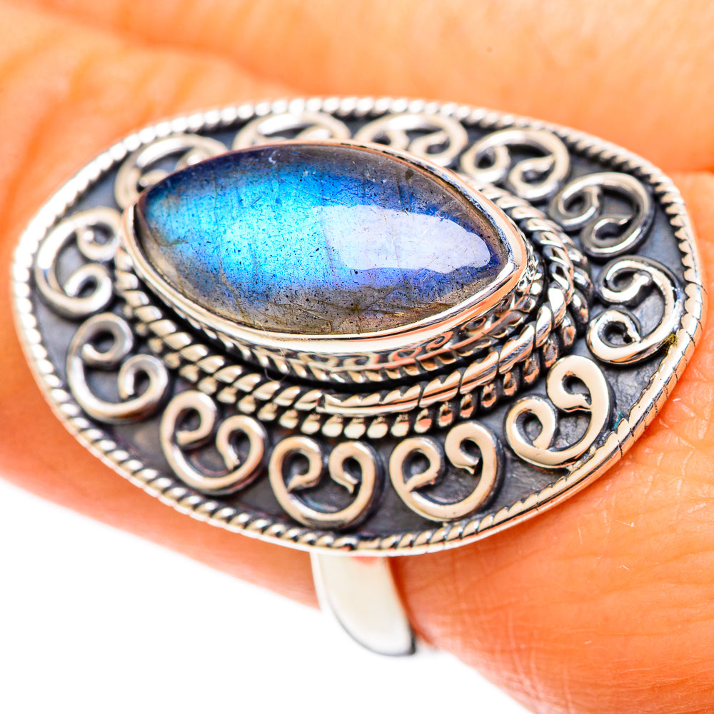 Labradorite Rings handcrafted by Ana Silver Co - RING108280