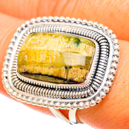 Rainforest Jasper Rings handcrafted by Ana Silver Co - RING108291