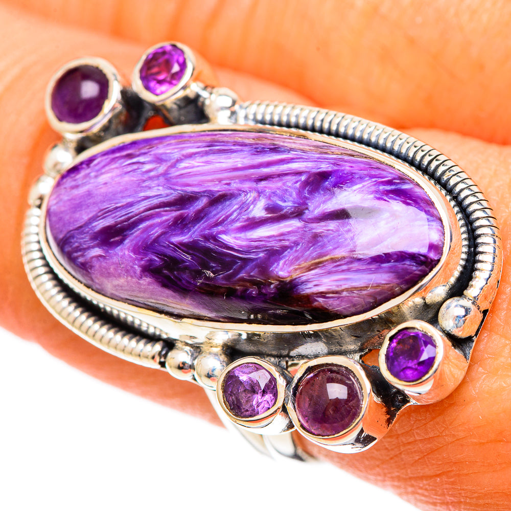 Charoite Rings handcrafted by Ana Silver Co - RING108305