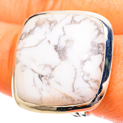 Howlite Rings handcrafted by Ana Silver Co - RING108310