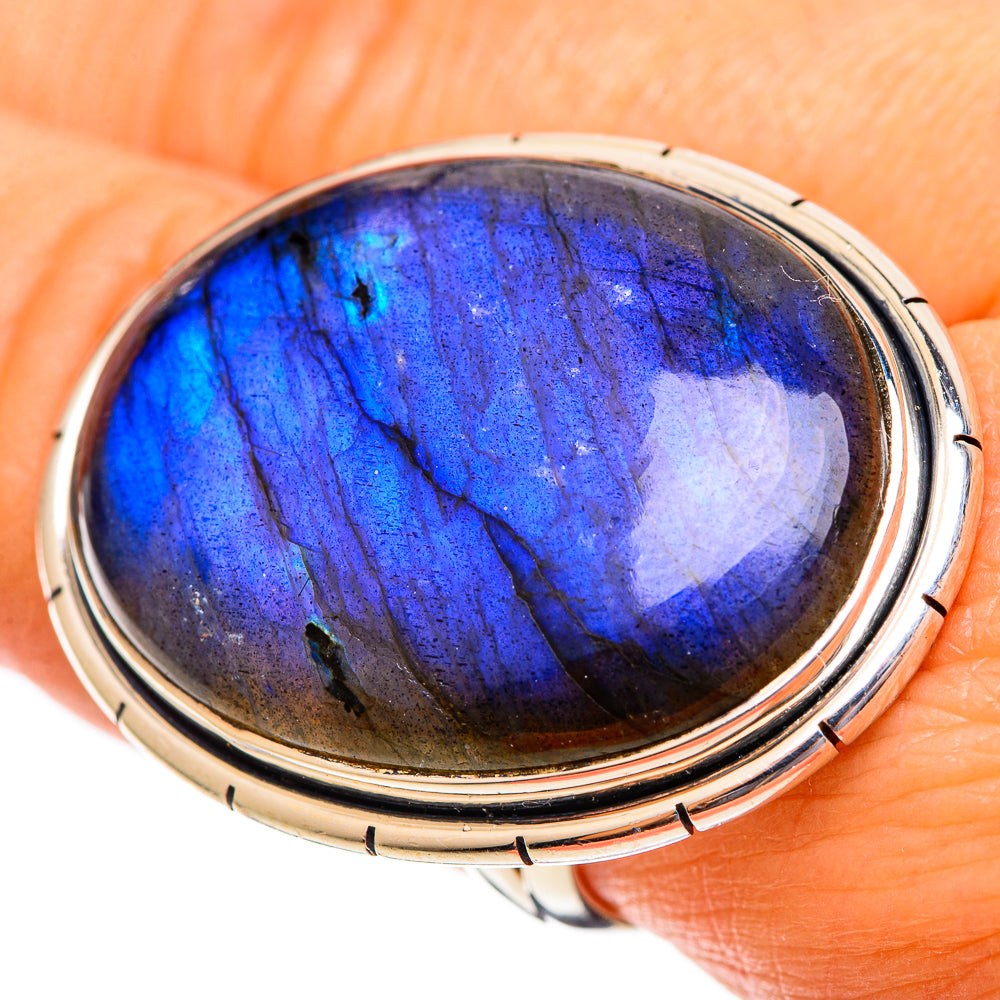 Labradorite Rings handcrafted by Ana Silver Co - RING108318