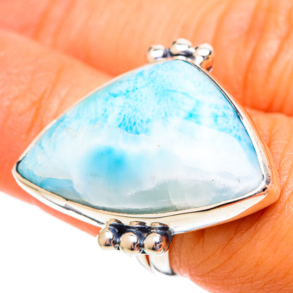 Larimar Rings handcrafted by Ana Silver Co - RING108323