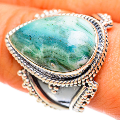 Ocean Jasper Rings handcrafted by Ana Silver Co - RING108325