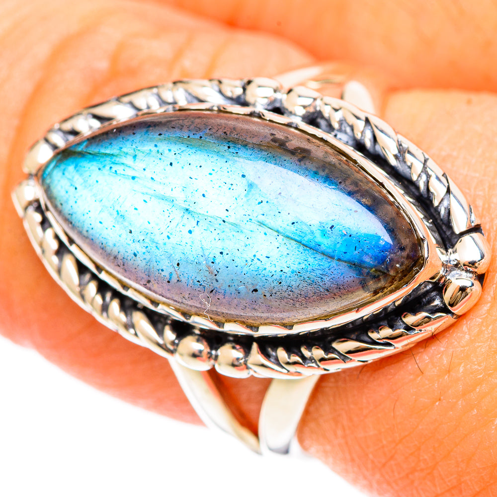 Labradorite Rings handcrafted by Ana Silver Co - RING108333