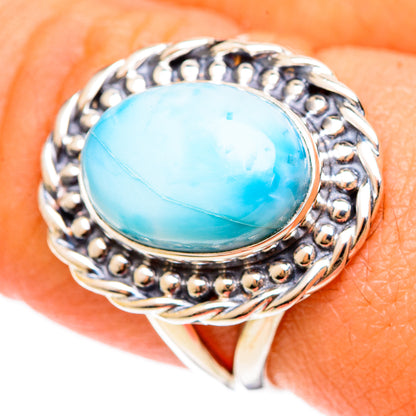 Larimar Rings handcrafted by Ana Silver Co - RING108334