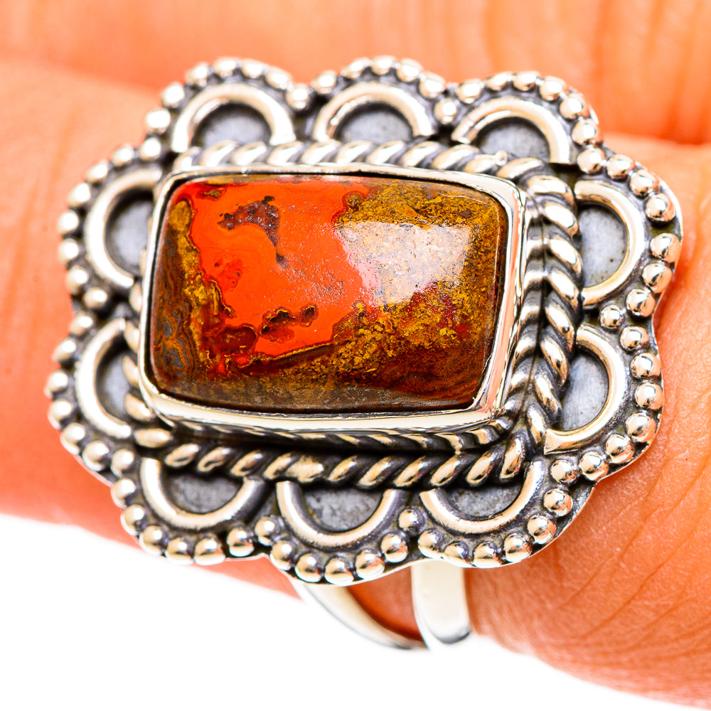 Moroccan Agate Rings handcrafted by Ana Silver Co - RING108343