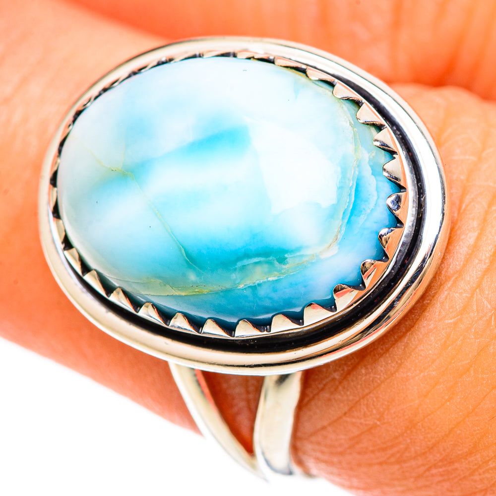 Larimar Rings handcrafted by Ana Silver Co - RING108370