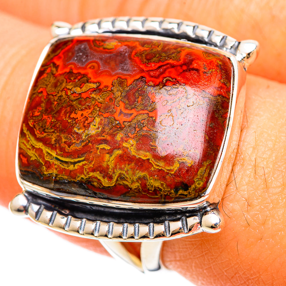 Moroccan Agate Rings handcrafted by Ana Silver Co - RING108383