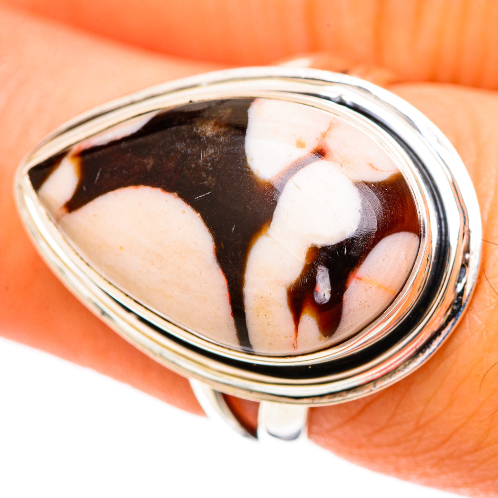 Peanut Wood Jasper Rings handcrafted by Ana Silver Co - RING108386