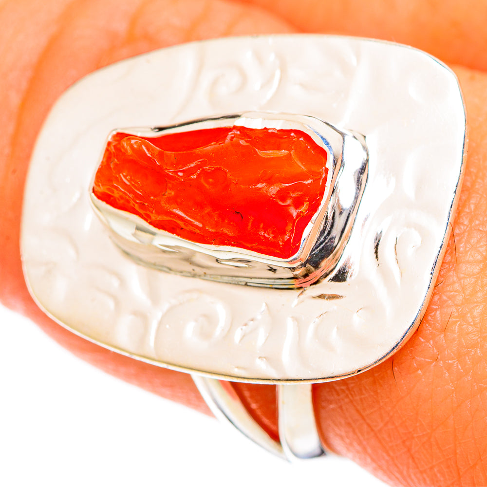Carnelian Rings handcrafted by Ana Silver Co - RING108388