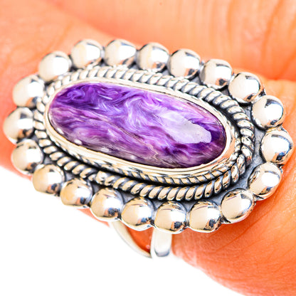 Charoite Rings handcrafted by Ana Silver Co - RING108392