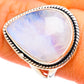 Rainbow Moonstone Rings handcrafted by Ana Silver Co - RING108406