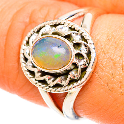 Ethiopian Opal Rings handcrafted by Ana Silver Co - RING108407