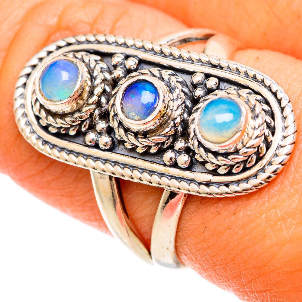 Ethiopian Opal Rings handcrafted by Ana Silver Co - RING108408