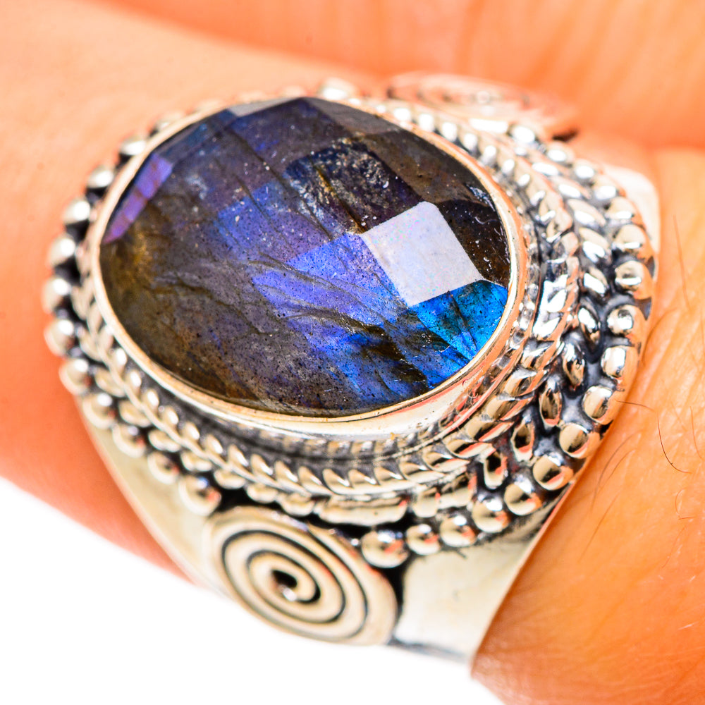 Labradorite Rings handcrafted by Ana Silver Co - RING108412