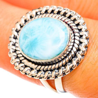 Larimar Rings handcrafted by Ana Silver Co - RING108416