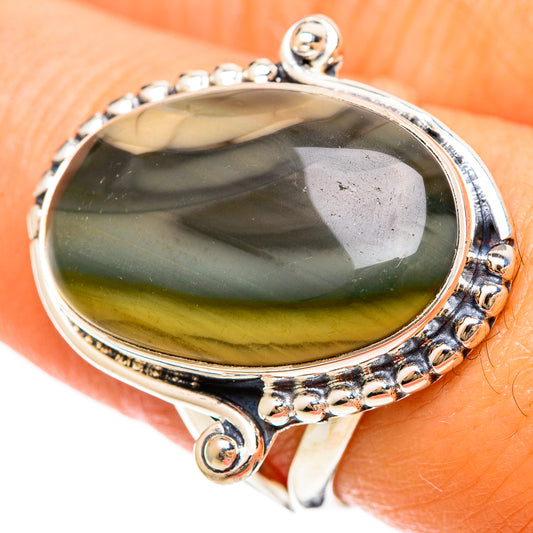 Polychrome Jasper Rings handcrafted by Ana Silver Co - RING108418