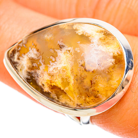 Plume Agate Rings handcrafted by Ana Silver Co - RING108423