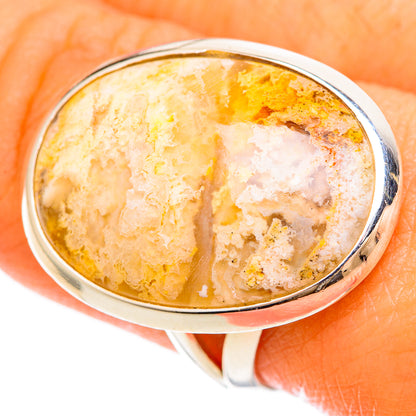 Plume Agate Rings handcrafted by Ana Silver Co - RING108427