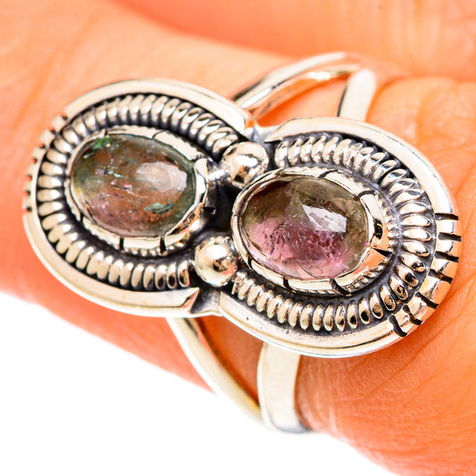 Watermelon Tourmaline Rings handcrafted by Ana Silver Co - RING108446