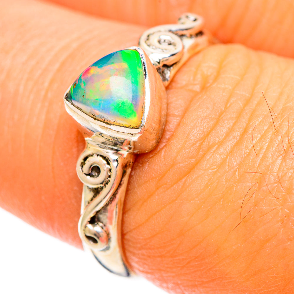 Ethiopian Opal Rings handcrafted by Ana Silver Co - RING108447