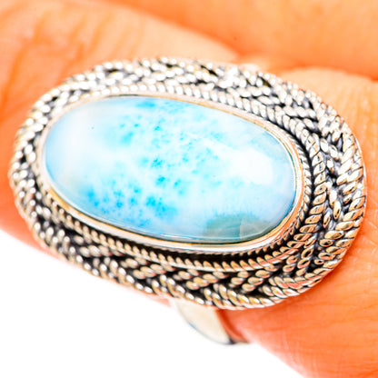 Larimar Rings handcrafted by Ana Silver Co - RING108451