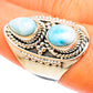 Larimar Rings handcrafted by Ana Silver Co - RING108453