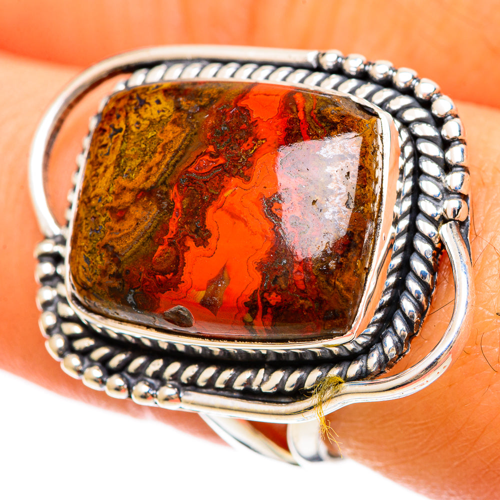 Moroccan Agate Rings handcrafted by Ana Silver Co - RING108464
