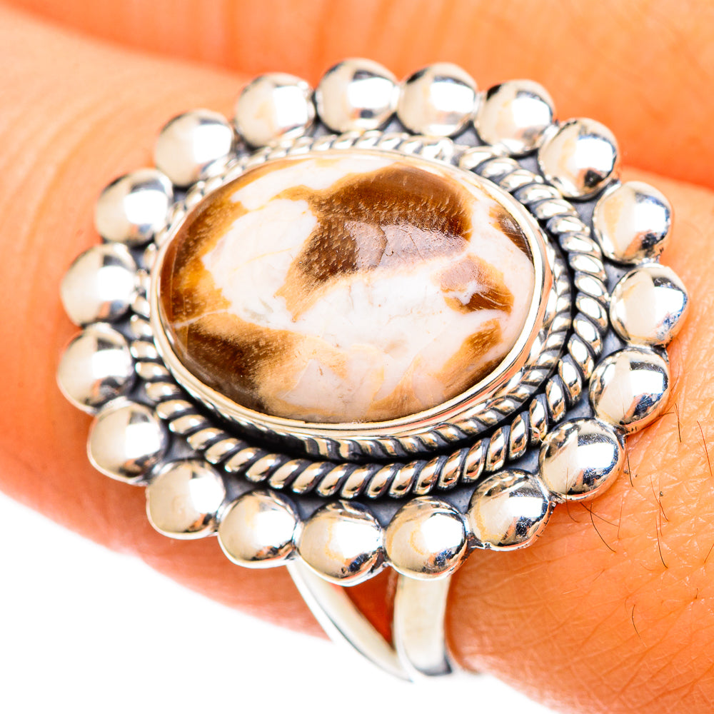 Peanut Wood Jasper Rings handcrafted by Ana Silver Co - RING108466