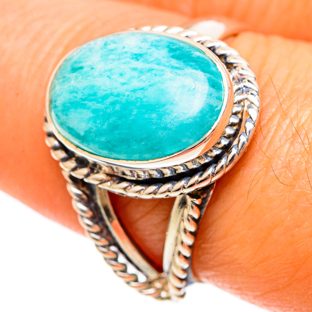 Amazonite Rings handcrafted by Ana Silver Co - RING108494