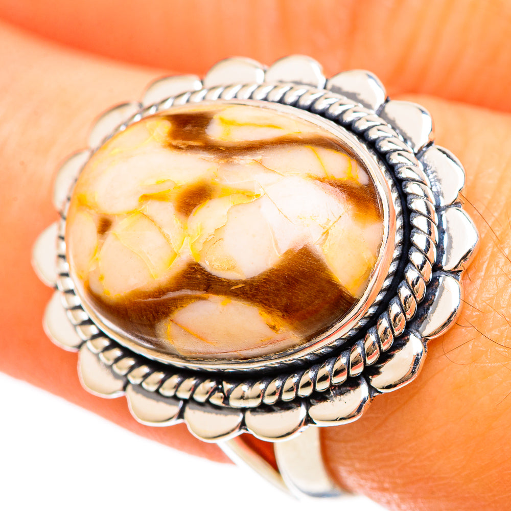 Peanut Wood Jasper Rings handcrafted by Ana Silver Co - RING108495