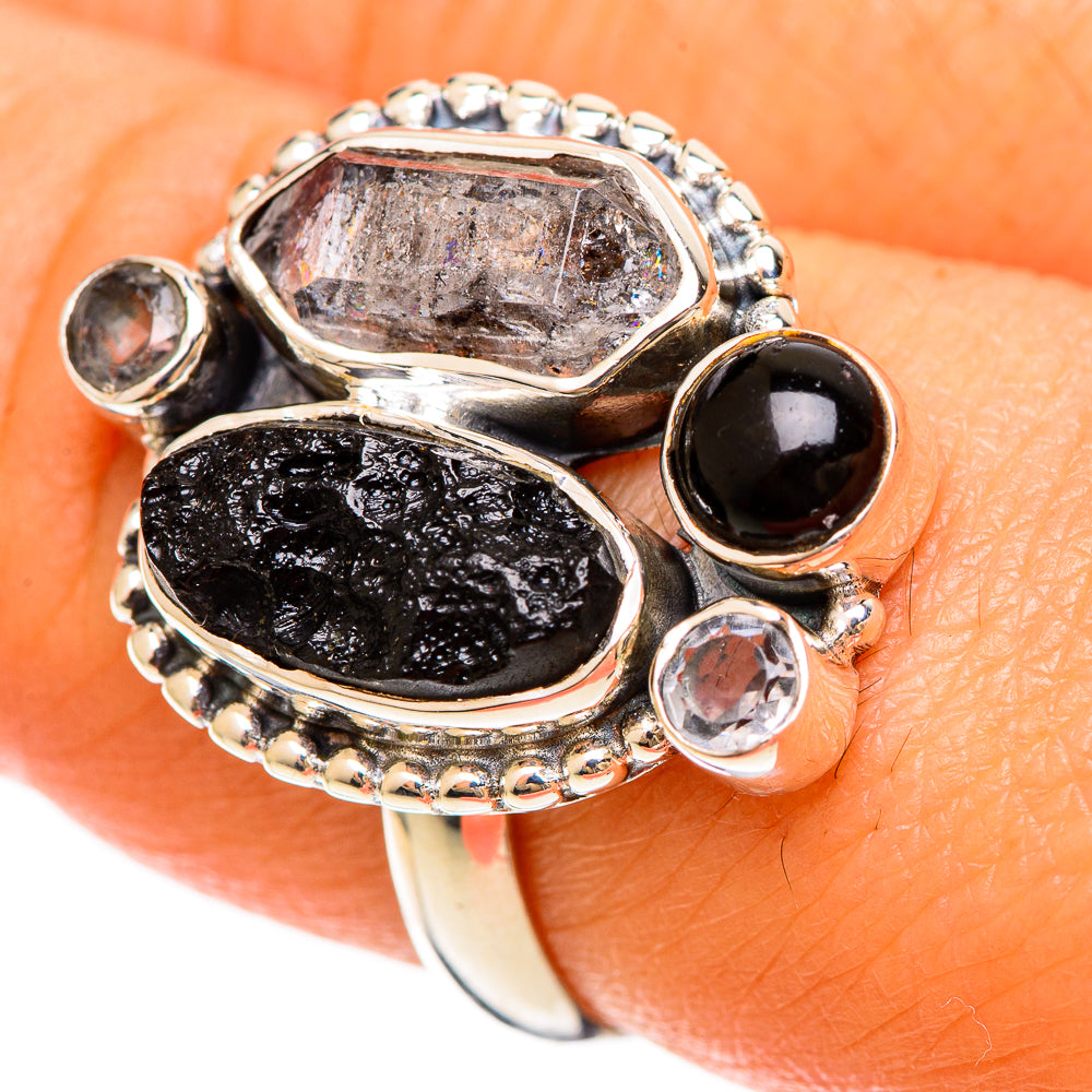 Tektite Rings handcrafted by Ana Silver Co - RING108506