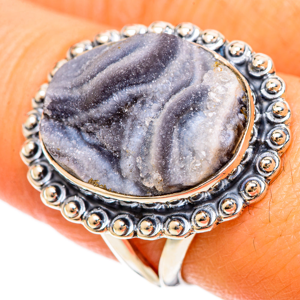 Desert Druzy Rings handcrafted by Ana Silver Co - RING108516