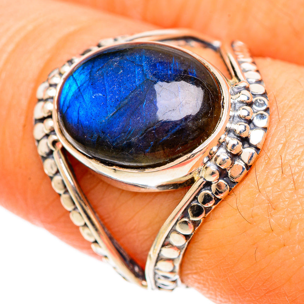 Labradorite Rings handcrafted by Ana Silver Co - RING108523