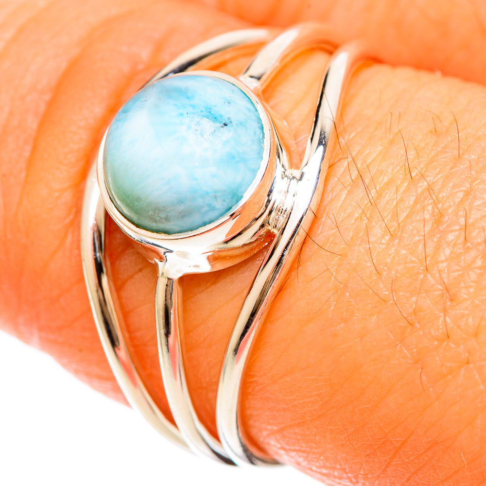 Larimar Rings handcrafted by Ana Silver Co - RING108524