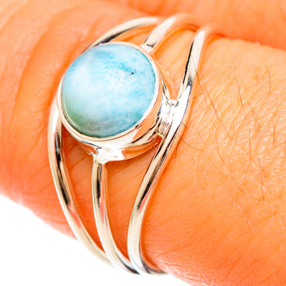 Larimar Rings handcrafted by Ana Silver Co - RING108524