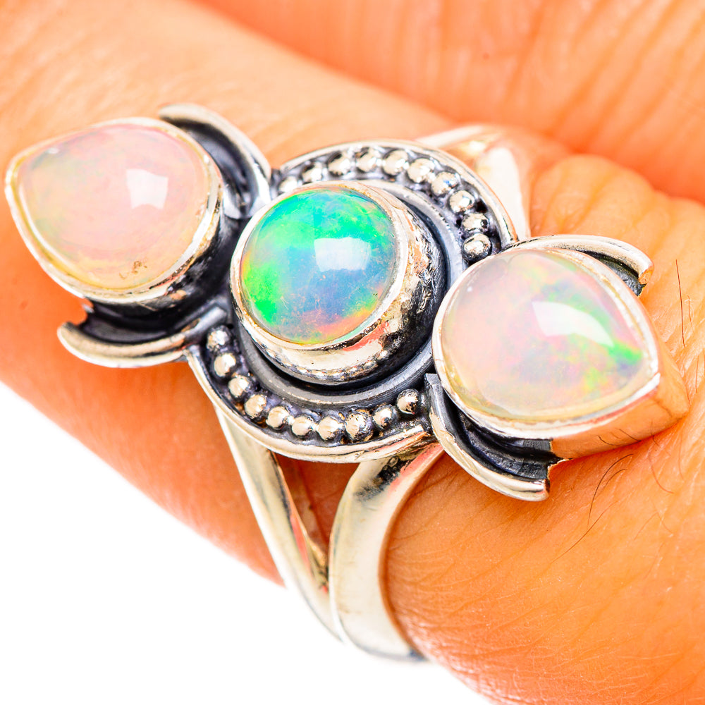 Ethiopian Opal Rings handcrafted by Ana Silver Co - RING108549