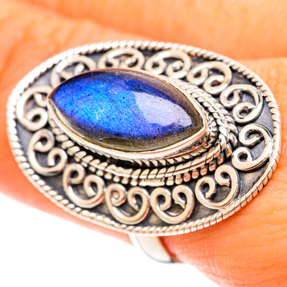 Labradorite Rings handcrafted by Ana Silver Co - RING108554