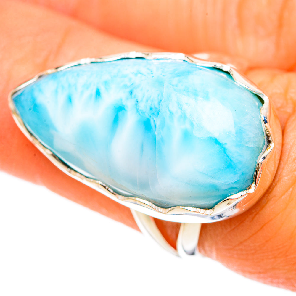 Larimar Rings handcrafted by Ana Silver Co - RING108556