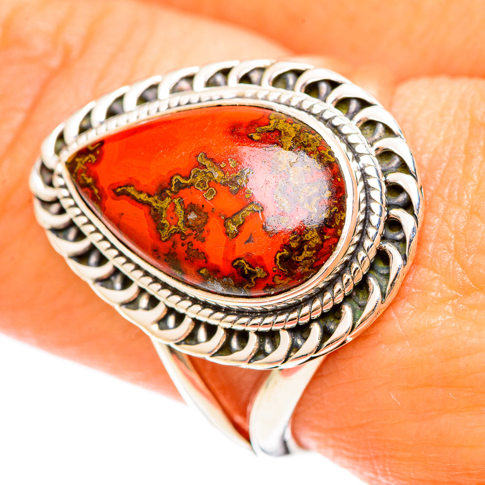 Moroccan Agate Rings handcrafted by Ana Silver Co - RING108564