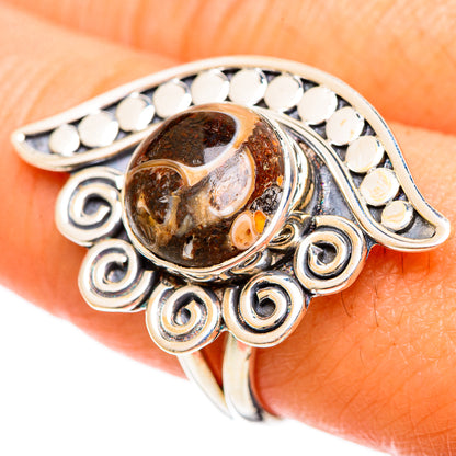 Turritella Agate Rings handcrafted by Ana Silver Co - RING108565