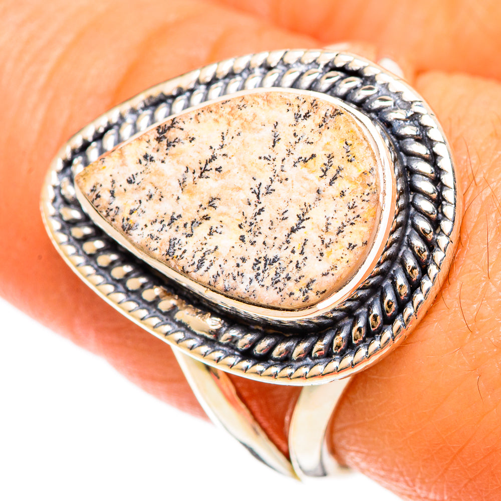 Germany Psilomelane Dendrite Rings handcrafted by Ana Silver Co - RING108567