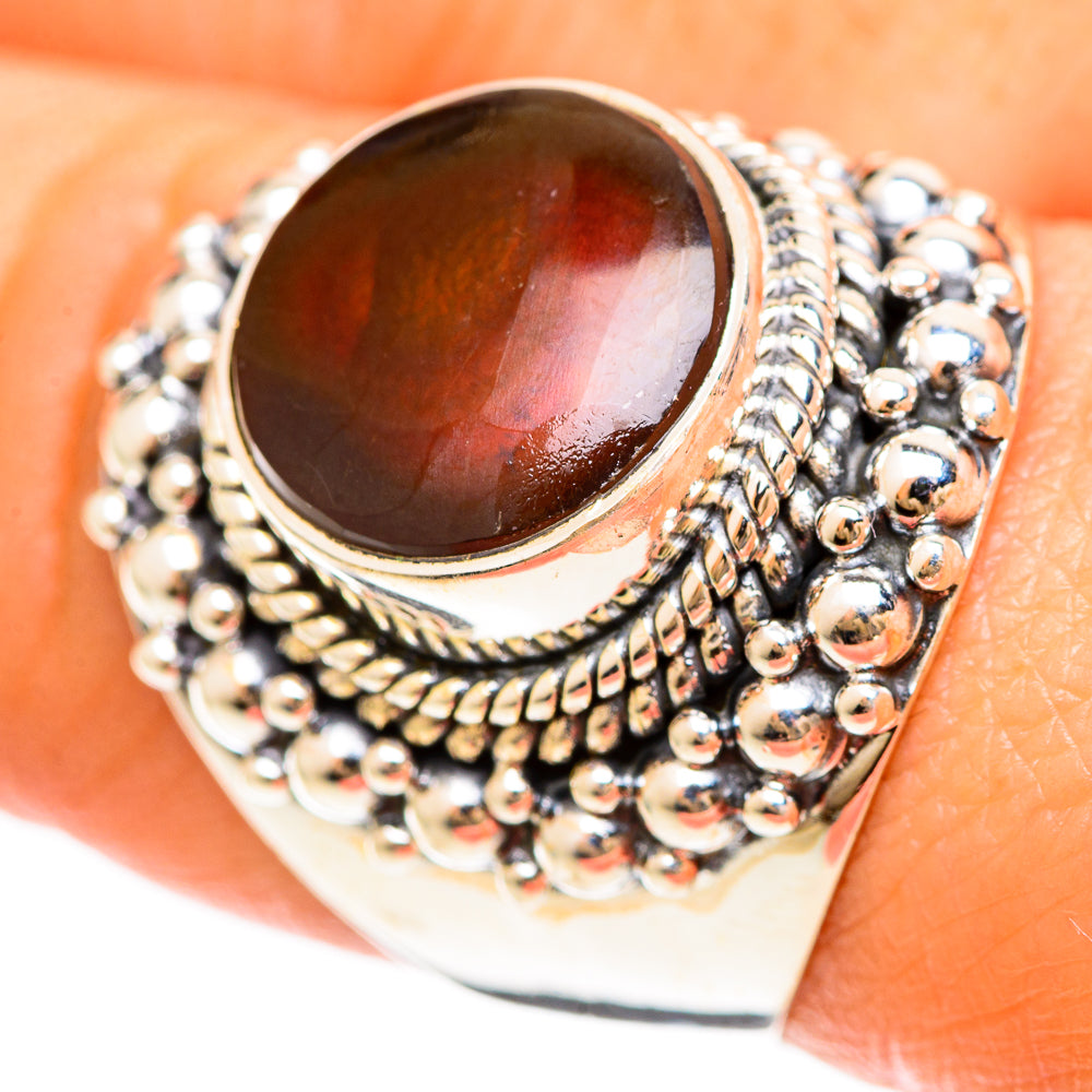 Mexican Fire Agate Rings handcrafted by Ana Silver Co - RING108568