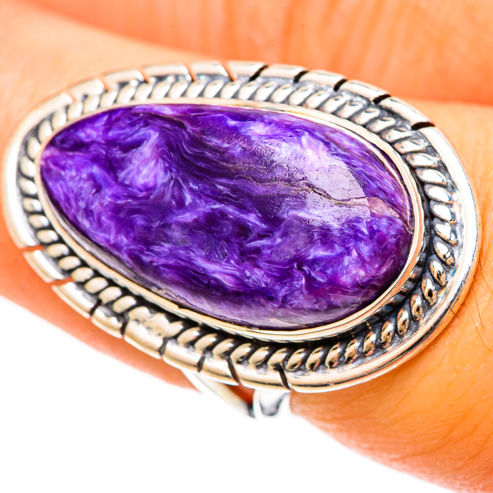 Charoite Rings handcrafted by Ana Silver Co - RING108572