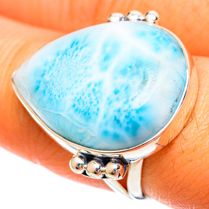 Larimar Rings handcrafted by Ana Silver Co - RING108583