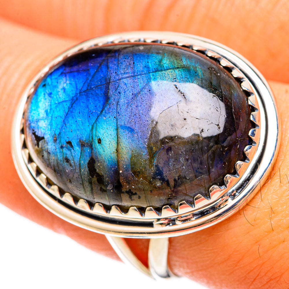 Labradorite Rings handcrafted by Ana Silver Co - RING108584