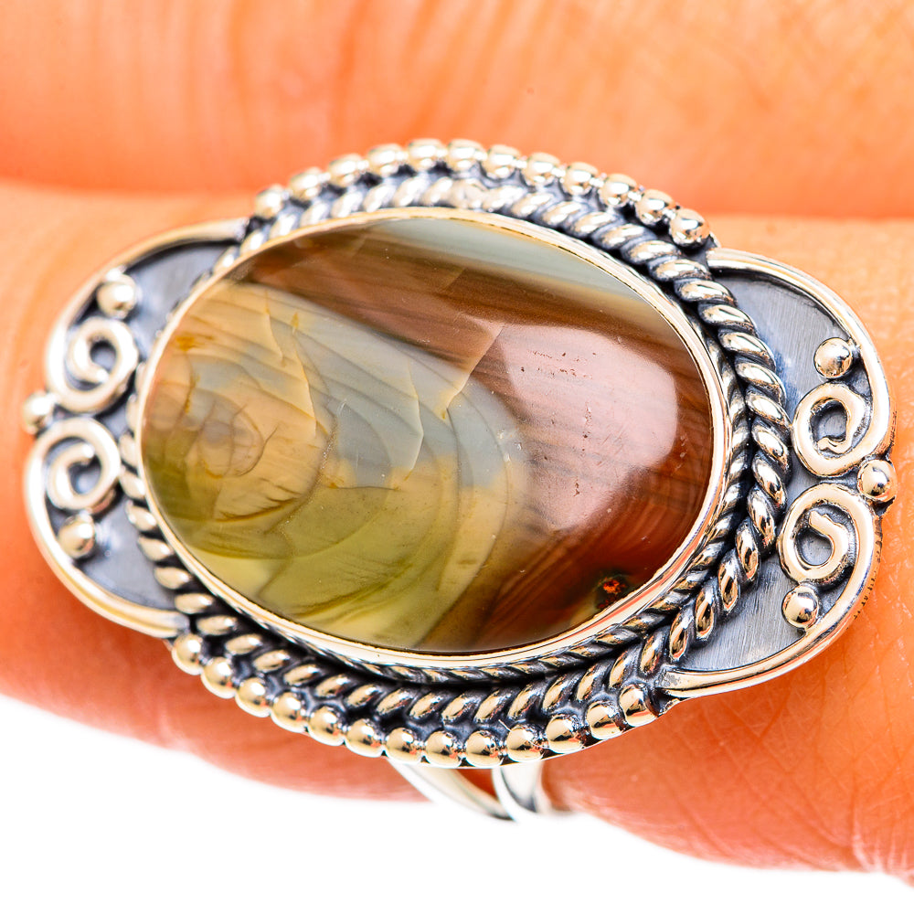 Polychrome Jasper Rings handcrafted by Ana Silver Co - RING108598