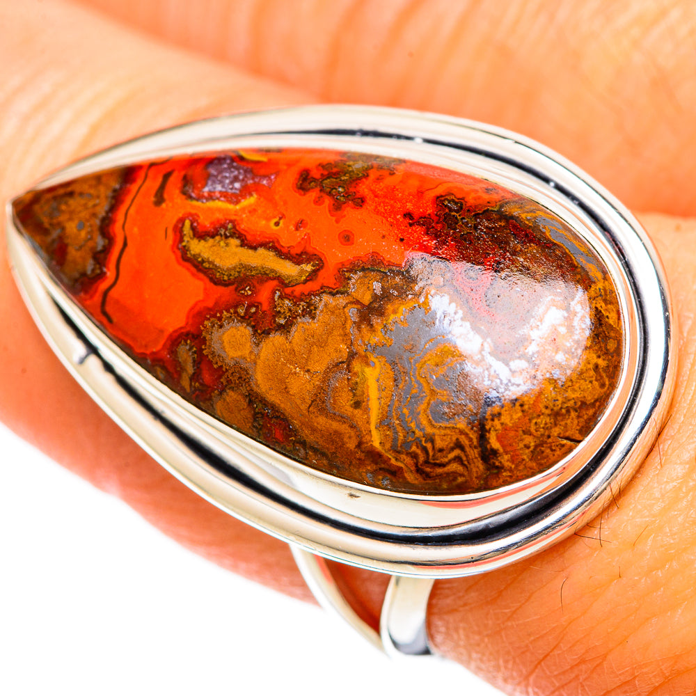 Moroccan Agate Rings handcrafted by Ana Silver Co - RING108602