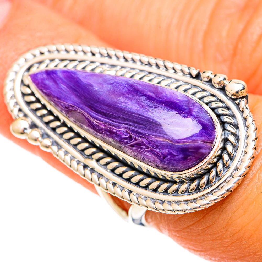 Charoite Rings handcrafted by Ana Silver Co - RING108609