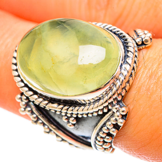 Prehnite Rings handcrafted by Ana Silver Co - RING108620